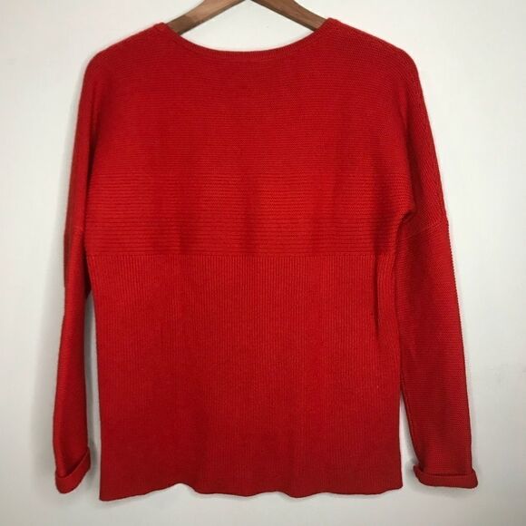 Helmut Lang Sz S Red Wool Knit Sweater - Picture 4 of 7